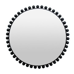 MIRROR BRAZIL ROUND METAL BLACK 